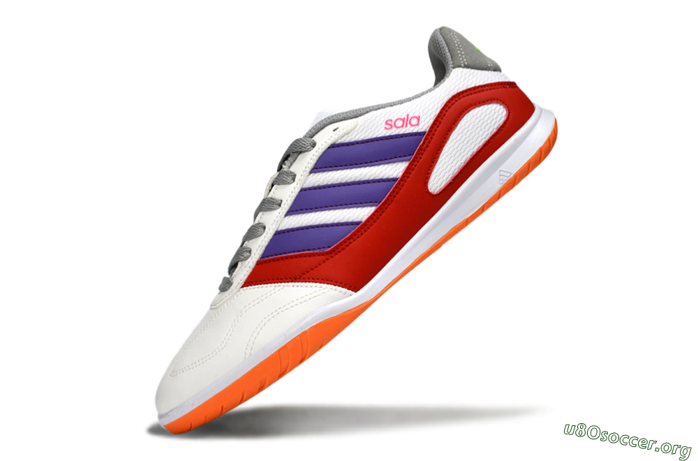 Adidas Top Sala IC Football Shoes - White/Crimson/Amethyst 5
