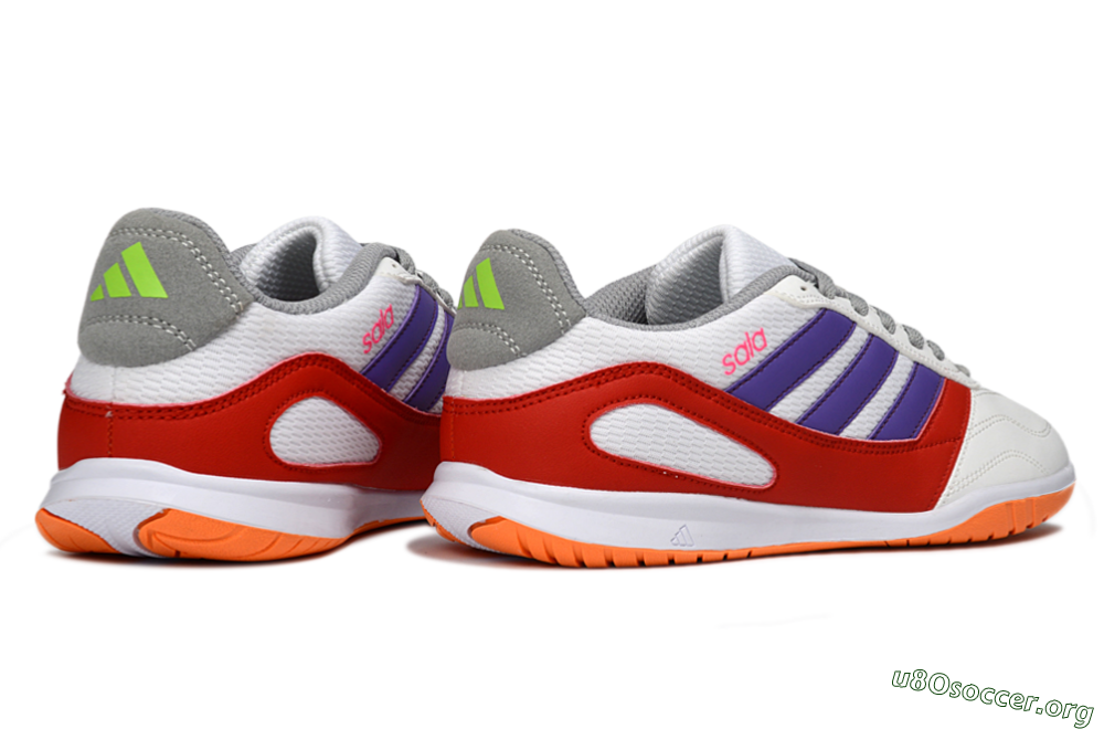 Adidas Top Sala IC Football Shoes - White/Crimson/Amethyst 6