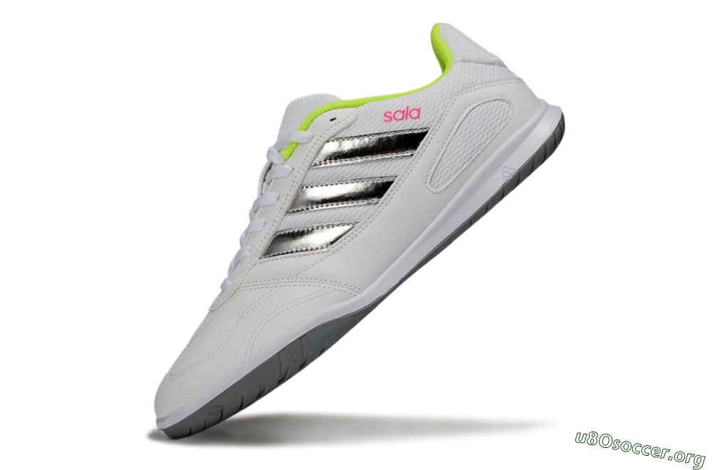 Adidas Top Sala IC Football Shoes - White/Neon Green/Silver 5