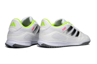 Adidas Top Sala IC Football Shoes - White/Neon Green/Silver