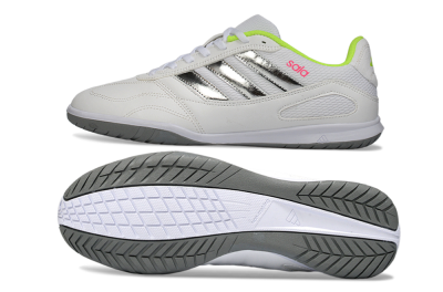 Adidas Top Sala IC Football Shoes - White/Neon Green/Silver