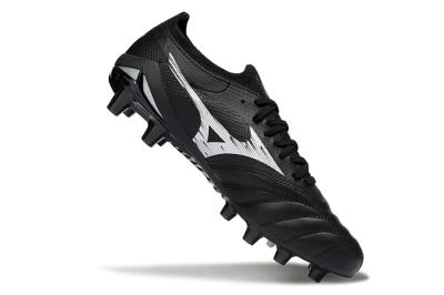Mizuno Morelia Neo 4 FG Football Boots - Black/Midnight Black/Sleek Silver