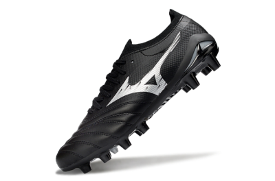Mizuno Morelia Neo 4 FG Football Boots - Black/Midnight Black/Sleek Silver
