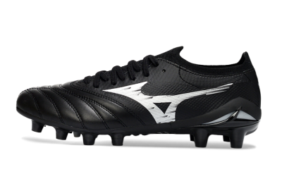 Mizuno Morelia Neo 4 FG Football Boots - Black/Midnight Black/Sleek Silver