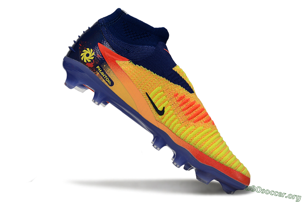 Nike Phantom 6 High Elite FG Football Boots - Yellow/Electric Sunrise/Night Sky 4