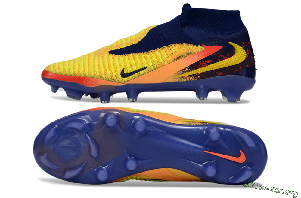 Nike Phantom 6 High Elite FG Football Boots - Yellow/Electric Sunrise/Night Sky 1