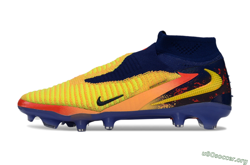 Nike Phantom 6 High Elite FG Football Boots - Yellow/Electric Sunrise/Night Sky 3