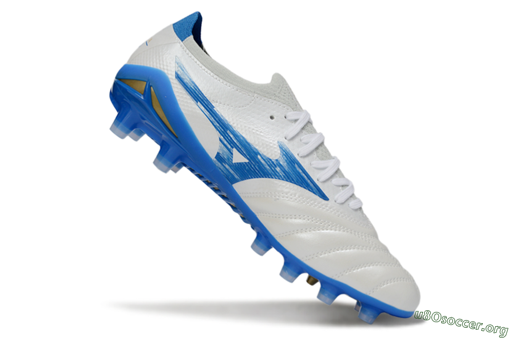 Mizuno Morelia Neo 4 FG Football Boots - White/Sky Blue/Royal Blue 4