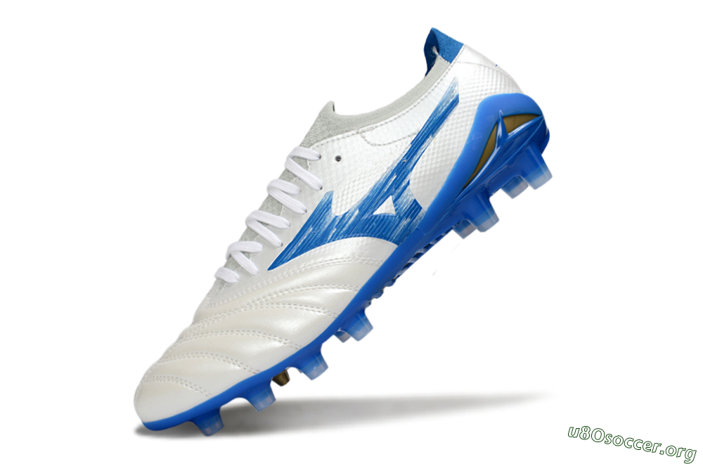 Mizuno Morelia Neo 4 FG Football Boots - White/Sky Blue/Royal Blue 5