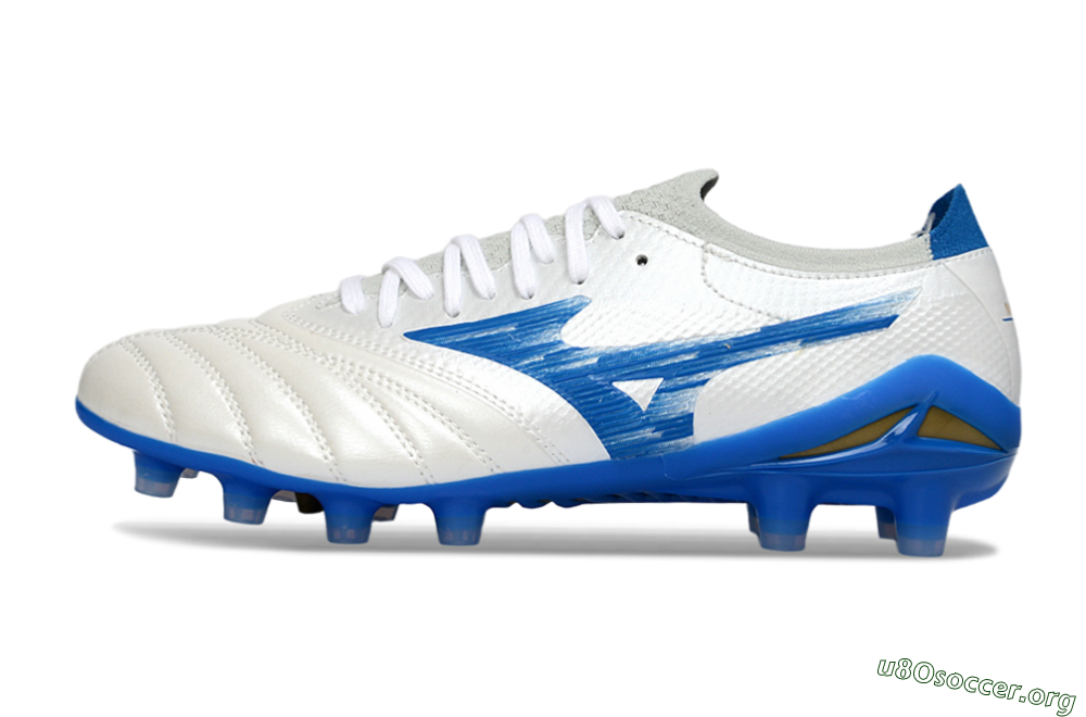 Mizuno Morelia Neo 4 FG Football Boots - White/Sky Blue/Royal Blue 3
