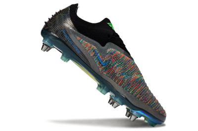 Nike Phantom 6 Low Elite SG Football Boots - Black/Vibrant Green/Fiery Red