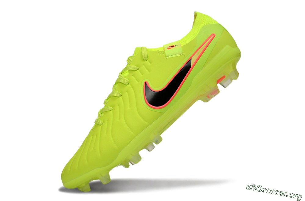 Nike Tiempo Legend 10 Elite FG Football Boots - Yellow/Electric Green/Pink Accent 5