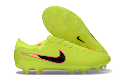 Nike Tiempo Legend 10 Elite FG Football Boots - Yellow/Electric Green/Pink Accent