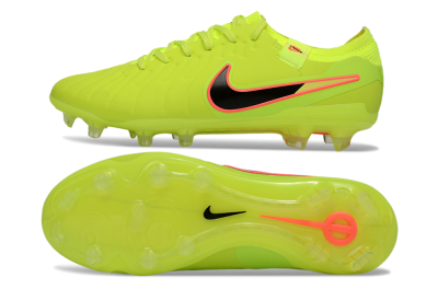 Nike Tiempo Legend 10 Elite FG Football Boots - Yellow/Electric Green/Pink Accent