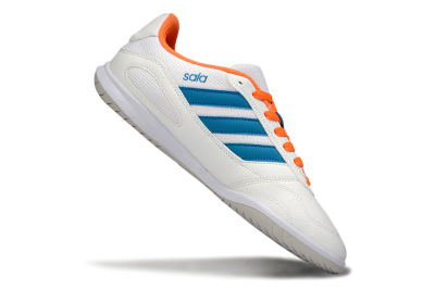 Adidas Top Sala IC Football Shoes - White/Sky Blue/Orange Blaze