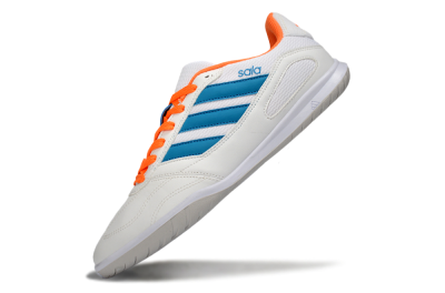 Adidas Top Sala IC Football Shoes - White/Sky Blue/Orange Blaze
