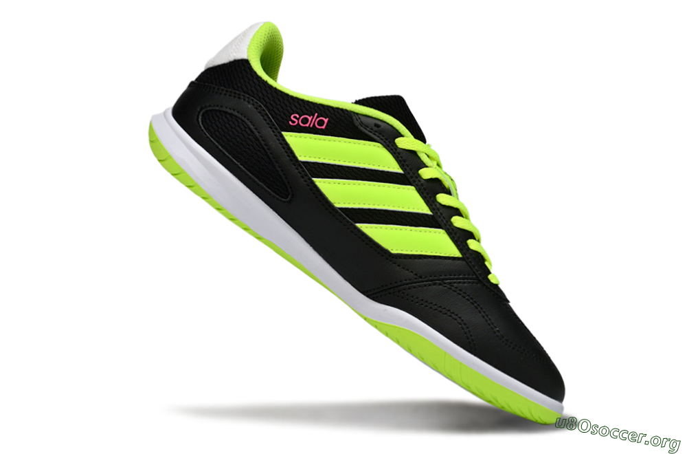 Adidas Top Sala IC Football Shoes - Black/Electric Green/White 4