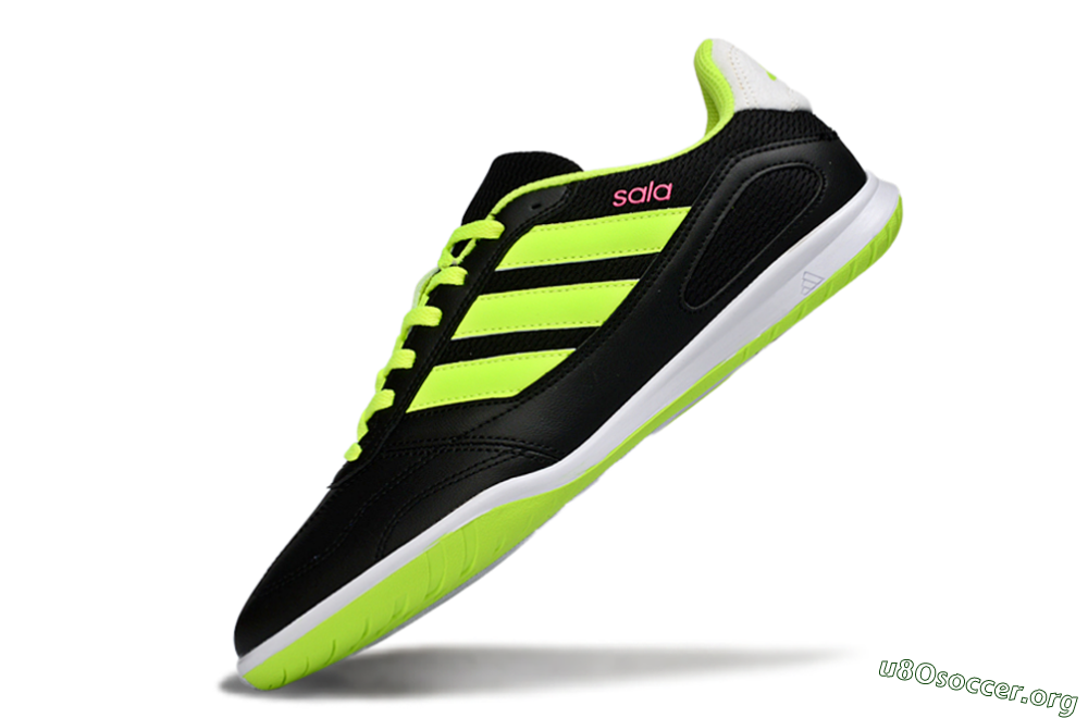 Adidas Top Sala IC Football Shoes - Black/Electric Green/White 5
