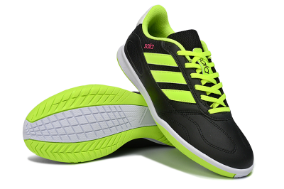Adidas Top Sala IC Football Shoes - Black/Electric Green/White
