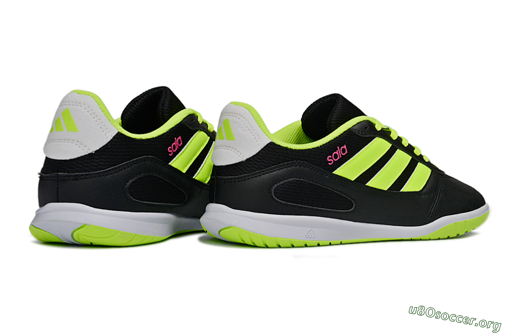 Adidas Top Sala IC Football Shoes - Black/Electric Green/White 6