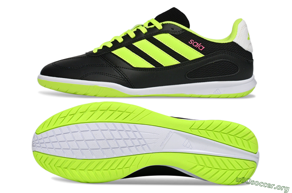 Adidas Top Sala IC Football Shoes - Black/Electric Green/White 1
