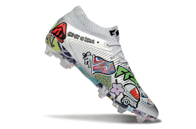 Puma Future 8 Ultimate FG Football Boots - Silver/Vibrant Graffiti/Multi-Color Design