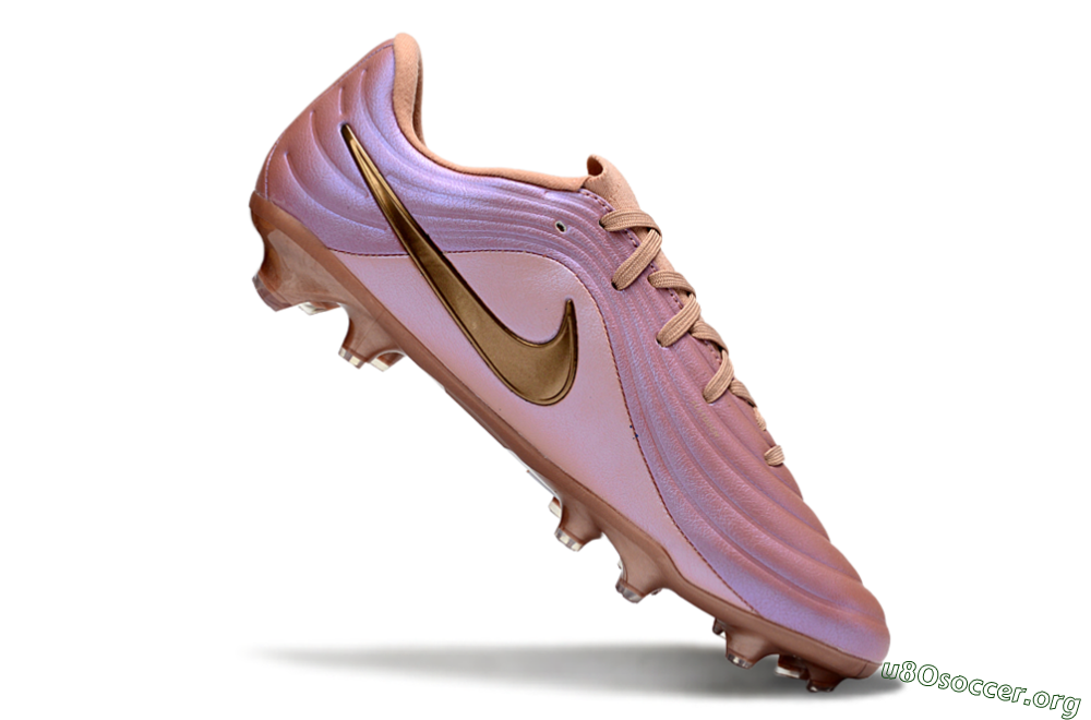 Nike Tiempo Legend 10 Elite FG Football Boots - Pink/Soft Rose/Bronze 4