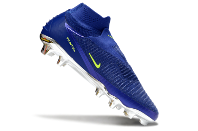 Nike Phantom 6 High Elite FG Football Boots - Blue/Electric Yellow/Deep Navy
