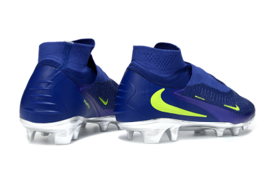 Nike Phantom 6 High Elite FG Football Boots - Blue/Electric Yellow/Deep Navy