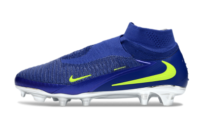 Nike Phantom 6 High Elite FG Football Boots - Blue/Electric Yellow/Deep Navy