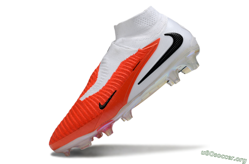 Nike Phantom 6 High Elite FG Football Boots - Orange/Fiery Sunset/White Mist 5