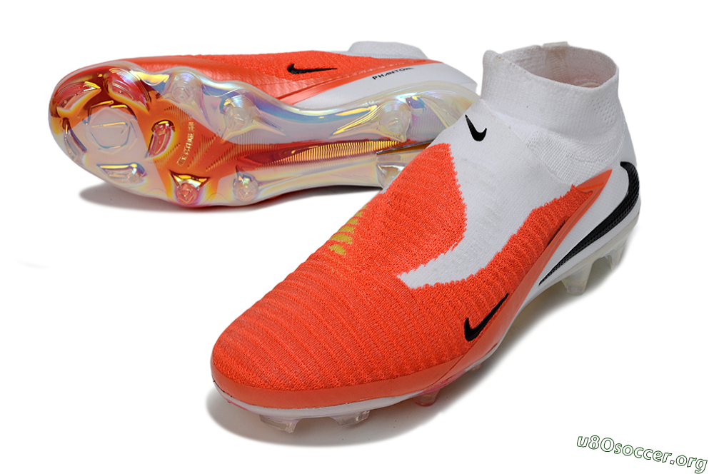 Nike Phantom 6 High Elite FG Football Boots - Orange/Fiery Sunset/White Mist 0