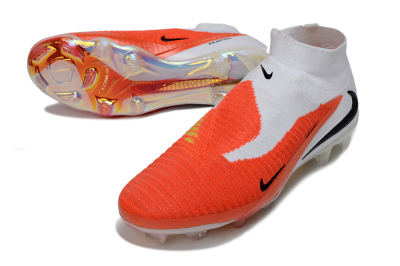 Nike Phantom 6 High Elite FG Football Boots - Orange/Fiery Sunset/White Mist