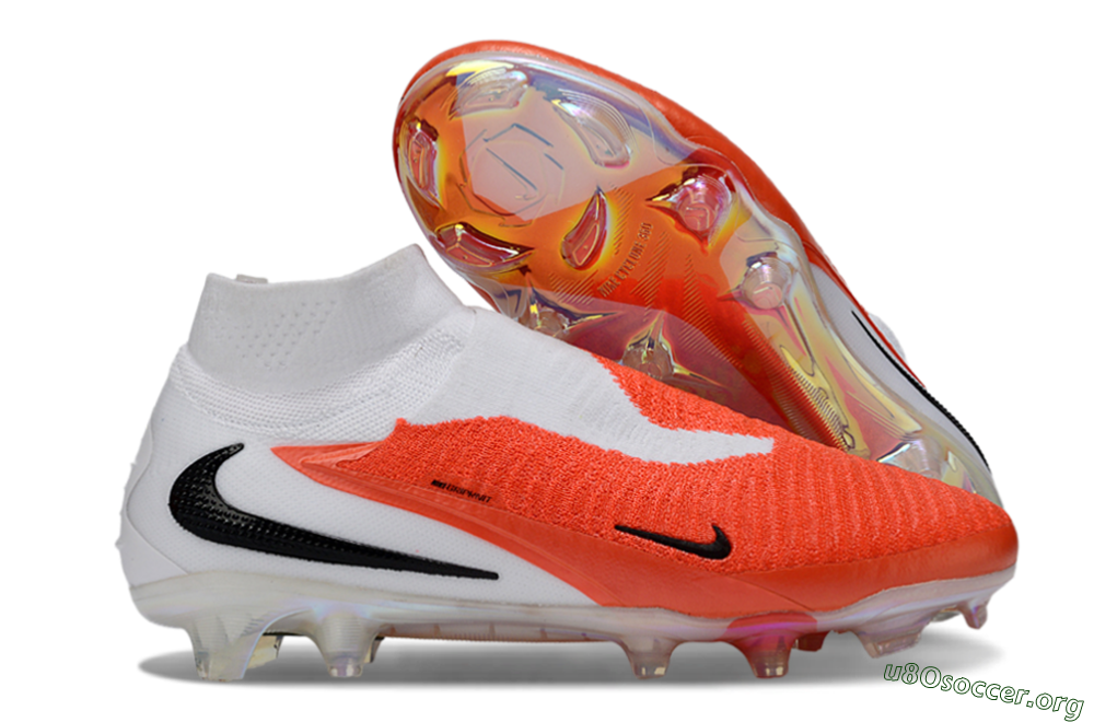 Nike Phantom 6 High Elite FG Football Boots - Orange/Fiery Sunset/White Mist 2
