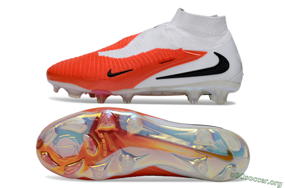 Nike Phantom 6 High Elite FG Football Boots - Orange/Fiery Sunset/White Mist 1