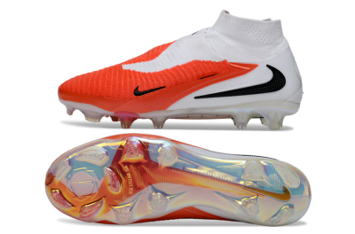 Nike Phantom 6 High Elite FG Football Boots - Orange/Fiery Sunset/White Mist
