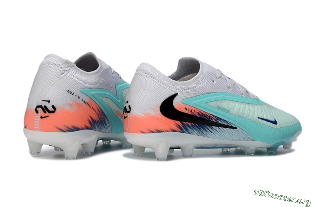 Nike Phantom 6 Low Elite AG Football Boots - Aqua/Coral Splash/Icy Blue 6