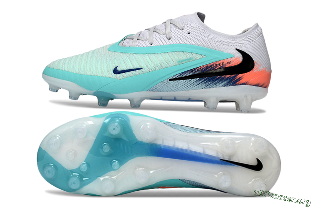 Nike Phantom 6 Low Elite AG Football Boots - Aqua/Coral Splash/Icy Blue 1