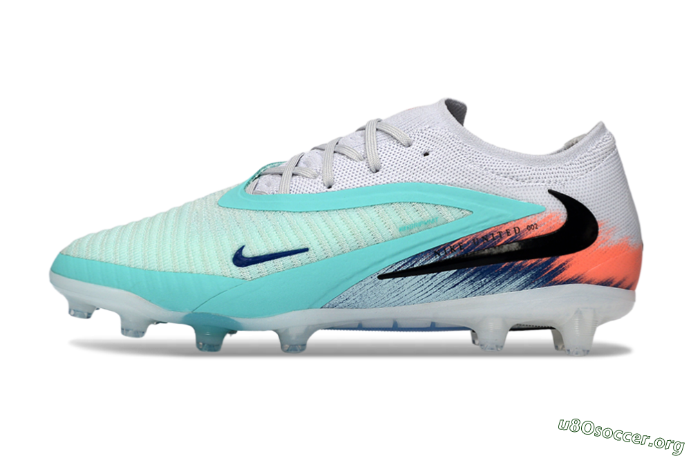 Nike Phantom 6 Low Elite AG Football Boots - Aqua/Coral Splash/Icy Blue 3