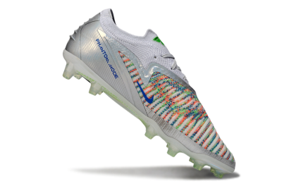 Nike Phantom 6 Low Elite AG Football Boots - Silver/Neon Green/Coral Pink