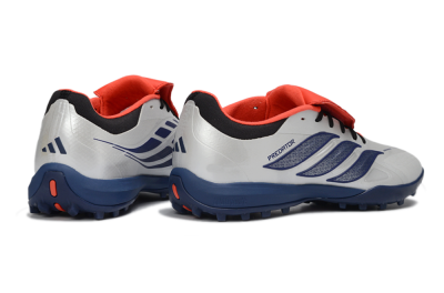 Adidas Predator Elite Fold-Over Tongue TF Football Shoes - White/Navy Blue/Neon Orange