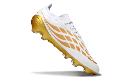 Adidas Predator 26 Elite FG Football Boots - White/Golden Burst/Sleek Black