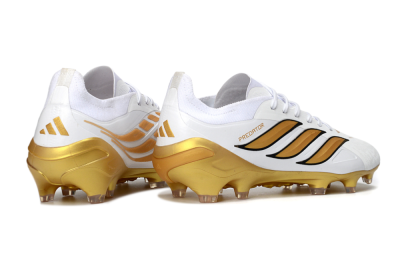 Adidas Predator 26 Elite FG Football Boots - White/Golden Burst/Sleek Black