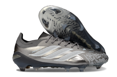 Adidas Predator 26 Elite FG Football Boots - Gray/Graphite Silver/Charcoal
