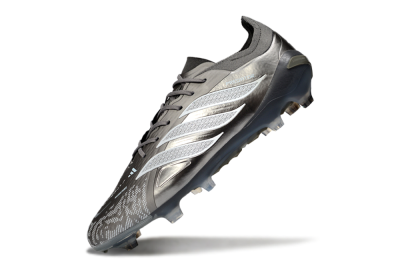 Adidas Predator 26 Elite FG Football Boots - Gray/Graphite Silver/Charcoal