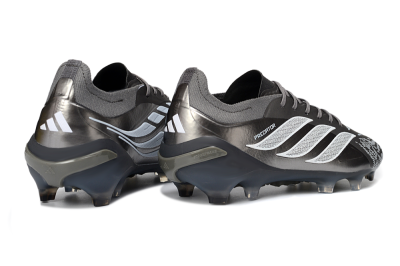 Adidas Predator 26 Elite FG Football Boots - Gray/Graphite Silver/Charcoal
