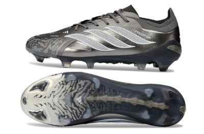 Adidas Predator 26 Elite FG Football Boots - Gray/Graphite Silver/Charcoal