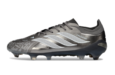 Adidas Predator 26 Elite FG Football Boots - Gray/Graphite Silver/Charcoal