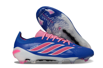 Adidas Predator 26 Elite FG Football Boots - Blue/Electric Pink/White
