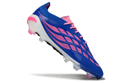 Adidas Predator 26 Elite FG Football Boots - Blue/Electric Pink/White